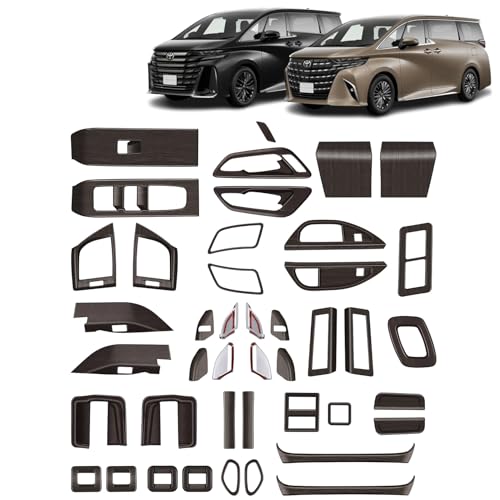 VKINGER アルファード 40系 ヴェルファイア 40系 アクセサリー インテリアパネル セット割 19点セット 42pcs 内装 カスタム パーツ ドレスアップ 内装 アクセサリー トヨタ 新型 ALPHARD VELLFIRE 40系 (【19点セ