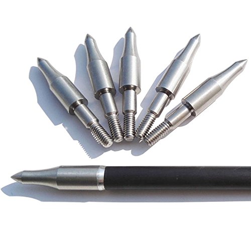 Archery Screw-In Arrow Tip 150 Grain Traditional Arrowhead Hunting Arrow Head Compound Recurve Bow Target Field Point Practice 10 Pcs #TOP5