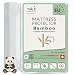 Twillie Bamboo Mattress Protector 180 x 190 cm – Superior Quality – Waterproof & Breathable – Enriched with Natural Cotton, Swiss Sanitized Treatment Anti-Dust Mite, Antibacterial, Anti-Odour – Made