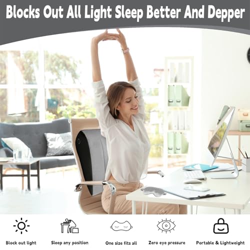 Inflatable Bed Wedge Pillow for Sleeping - Inflatable Wedge Pillow with Silk Eye Mask Set for Traveling,Leg Elevation,Back Support,Body Positioners,Lumbar Cushion for Post-Surgery Recovery,Camping Use by TheClover - Image 4