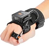 Eyoyo Tragbarer Bluetooth Barcode-Scanner-Handschuh, 1D 2D QR-Code...