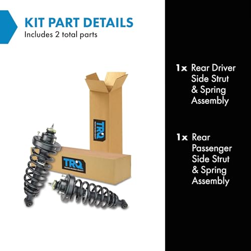 Image of TRQ Rear Strut and Spring Assembly Set 2 Piece | For 2006-2010 Ford Explorer 06-10 Mercury Mountaineer