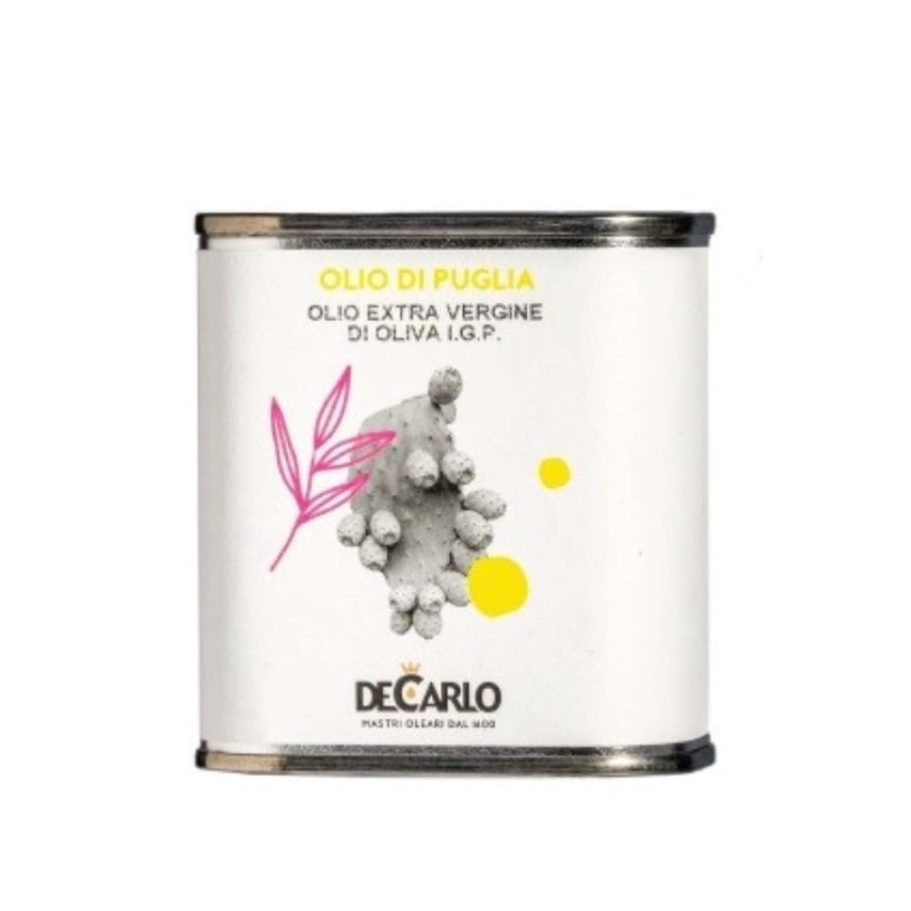 De Carlo. Extra Virgin Olive Oil. Olio di Puglia I.G.P. 100ml (3.52oz).