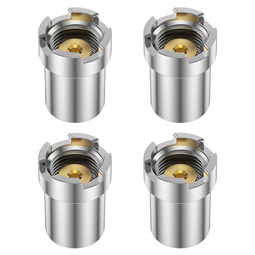 CENPEK 4PCS Thread Adapter 510 Stainless Steel Threaded Ring Adapter Kit Durable Stable Magnetic Ring Adapter Converter for Connection