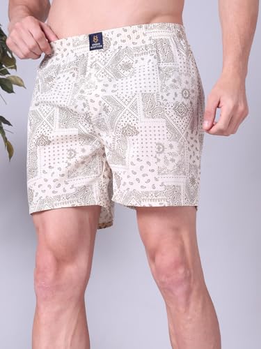 Image of Urban Scottish Men's Boxer Pants 100% Cotton Material with A Stylish Print Soft and Stretchy Elastic Waist Band Dynamic Movement and Hardwearing Stitching Breathable with A Gentle Snug Fit