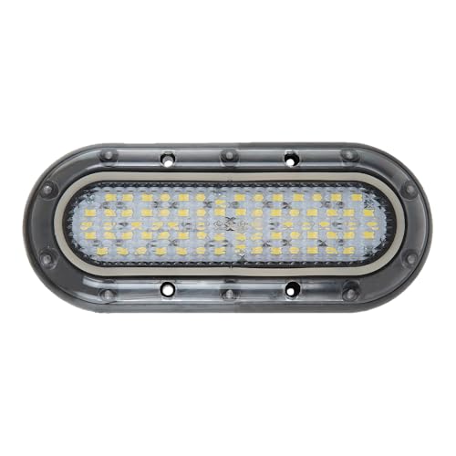 Al Aker Lighting 36W 10-30V DC (Blue, Green, White LED Colour Options), LED Underwater Boat Lights, Surface Mount for Boats, Yachts, Cruise Ships, Sailboat, Pontoon, Transom (White)