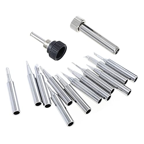 DECOMELODY Kit de Puntas para Soldador de Cobre Duradero Repuesto para Soldadura Precisa Resistente la Oxidación Compatible con Estaciones Accesorios para Soldar Profesional