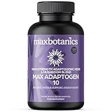 Max Botanics Max Adaptogen 10 Balance, Fatigue, Energy Boost & Stress Support 10-Herb Adaptogen High Strength Mushroom Blend with Ashwagandha, Rhodiola & Ginseng Natural Vegan UK Made (120 Capsules)
