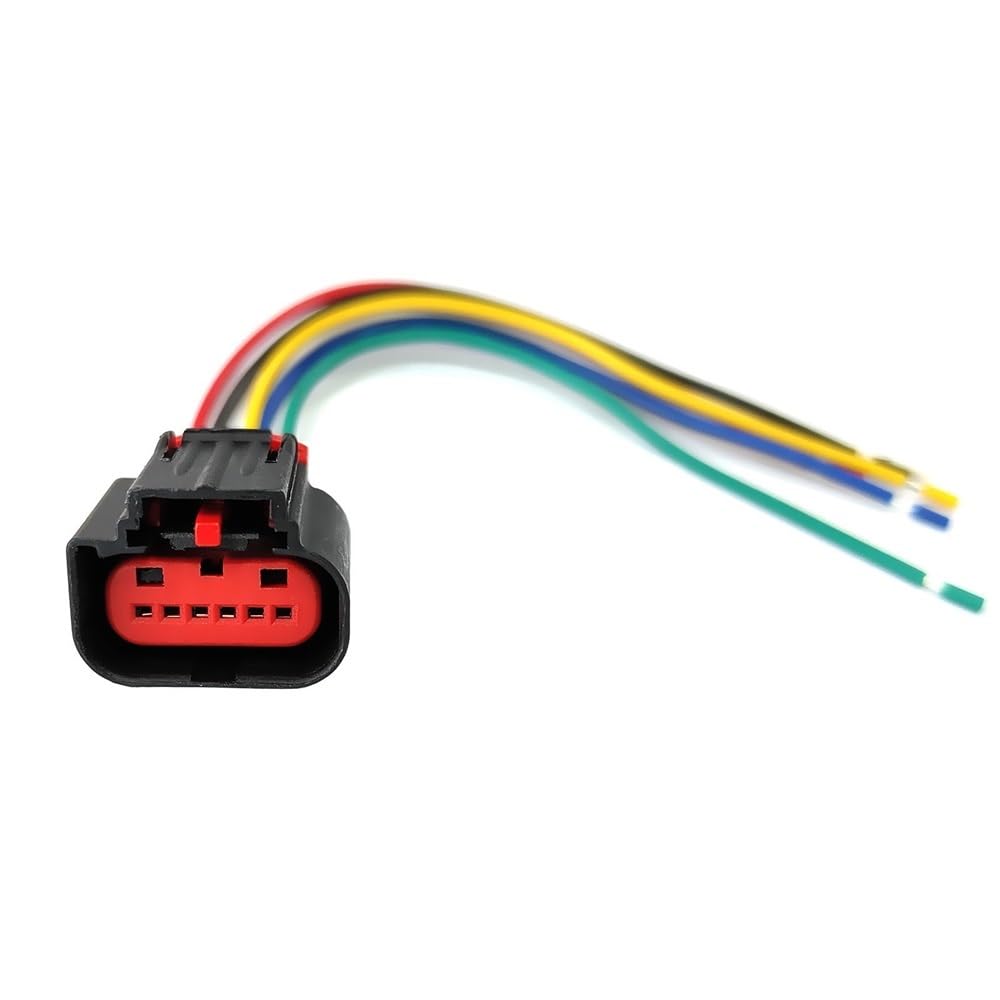 connecteur capteur Capteur de débitmètre d'air massique MAF compatible avec FIAT pour Ducato 2.2 D 2006-2025 connecteur 6 broches