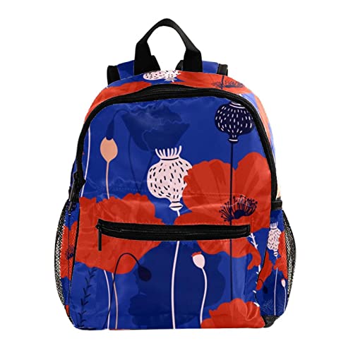 Sac à dos imprimé motif coquelicot qui s'adapte à la morphologie des petits