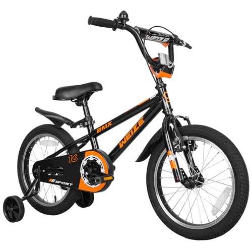 WEIZE Kids Bikes,16 Inch Boy's Bike for Kids,BMX Style Bicycle