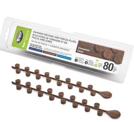 Trex Enhance Cinnamon Cove Plugs 80ct