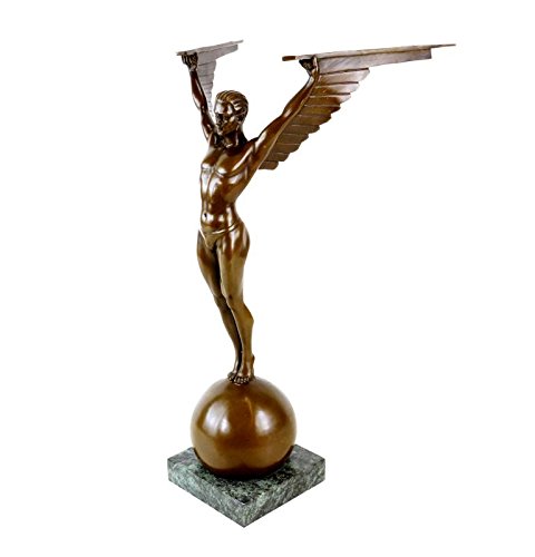 Amazon.com: Kunst \u0026 Ambiente - Icarus Art Deco Bronze Sculpture - Signed  Gennarelli - Art Deco Figurines for Sale - Decoration - Bronzestatue -  Figure - Art Deco : Home \u0026 Kitchen
