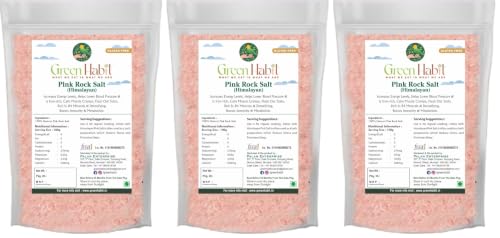 Image of Green Habit Pink Himalayan Rock Salt Powder (Organic) 500 Gm (Pack of 3)