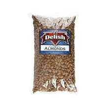 Roasted Salted Almonds by Its Delish 10 lbs Bulk Bag Kosher Snacking Almond Nuts with Sea Salt