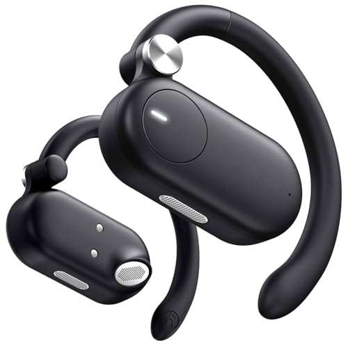 骨伝導 集音器イヤホン しゅうおんき 耳掛けイヤホン 骨伝導集音器 耳掛け式イヤホン 耳を塞がないイヤホン H6イヤホン 骨伝導 5.3 Hi-Fi音質 ヘッドセットノイズキャンセリング 16mmの大口径ドライバー 最大46時間再生 ハンズフリー通話 オー