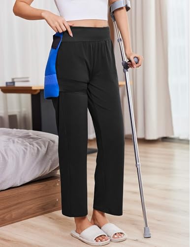 Deyeek Women's Tear Away Pants for Hip Replacement After Surgery Post Surgery Pants for Women Easily Touch 2 Sides Closure4