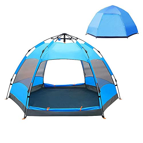 Tente de camping automatique hexagonale pour vos weekends à la plage en famille
