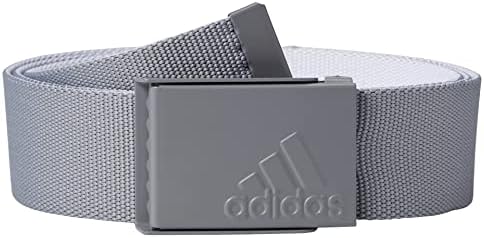 adidas Golf Standard Reversible Web Belt, Grey, OSFM