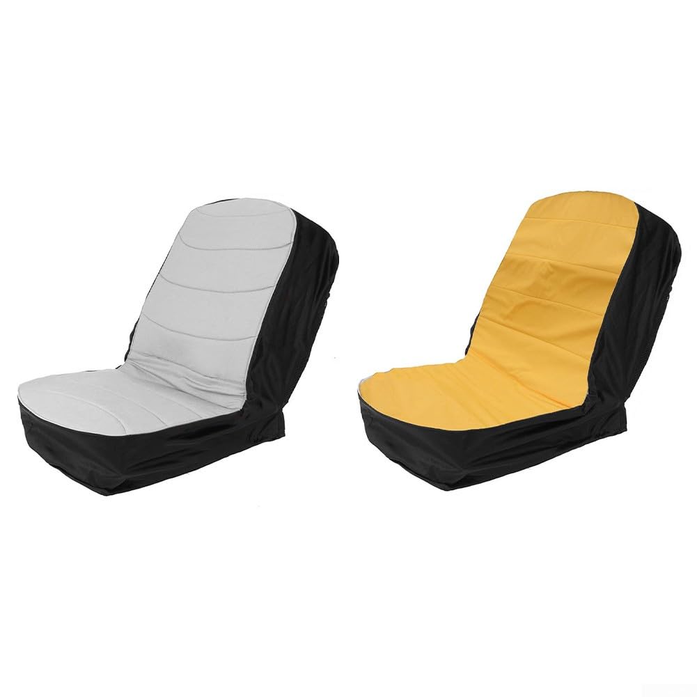 Baumwolle + Polyester, Rasenmäher-Sitzschutz, für Sitzbezug für robuste Rasenmäher, Traktoren (gelb)