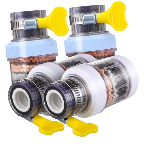 Veemoon 4 Piezas filtro de grifo colador de grifo de cocina filtro de agua del grifo purificador Hundir Toque de cocina de filtro de agua Filtro para grifo de baño AbS Color Aleatorio
