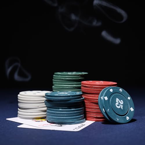 Jigitz Fitted Game Table Cover, Blue - Poker Felt Table Cover Card Table Covers Fitted Square Tablecloth, 34in x 34in