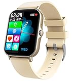 Smartwatch zum Telefonieren Herren Damen Fitnessuhr Touchscreen Bluetooth Fitness Tracker mit Blutdruckmessung für Android iOS Telefone Laufuhr Sport Pulsuhr Schrittzähler Kalorienzähler Wasserdicht