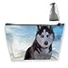 Produktbild Husky Dog Pencil Case Pen Zipper Bag Coin Organizer Makeup Costmetic Storage Bag Pouch
