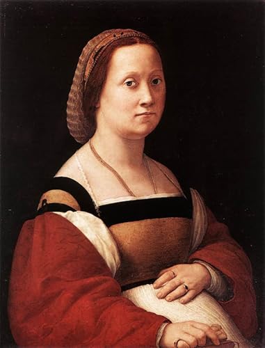 Peinture murale Raphaël poster artistique portrait femme décoration maison 60x90