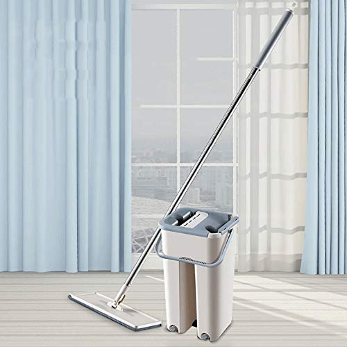 Balai de nettoyage domestique à plat avec lingette microfibre épaisse
