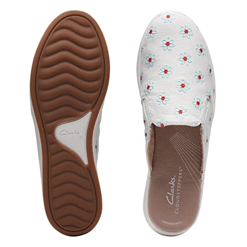 Clarks Breeze Shore Mule, Natural Canvas, 8 Medium #TOP3