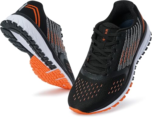 Joomra Whitin Men's Running Shoes Size 10 Black/Orange