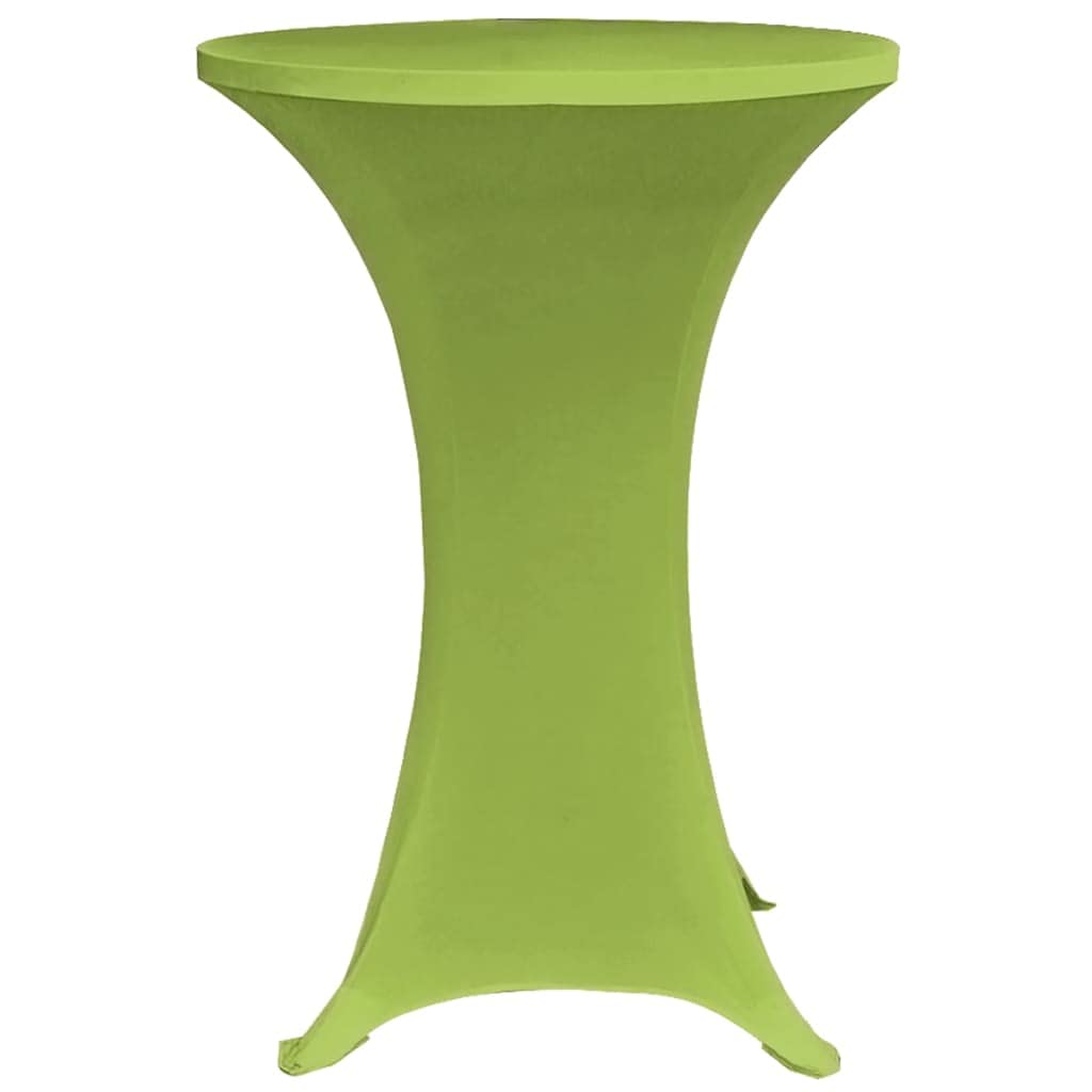 Générique Coprisedili estensibili 4 pezzi, 80 cm, colore: Verde | Tessuto elasticizzato 10% elastan, vestibilità su tavolo fino a 120 cm, lavabile a 40 °C, per feste e reception