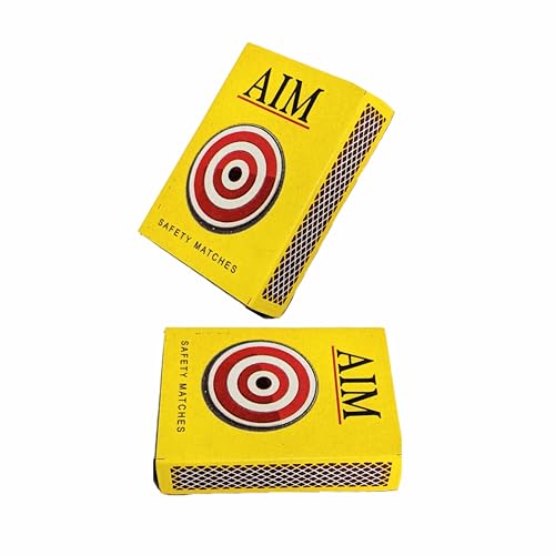 Image of AIM-Pack of 40 Small Boxes Each Contains 25 matchsticks= Total 1000 matchsticks+Pocket Lighter 1 Piece