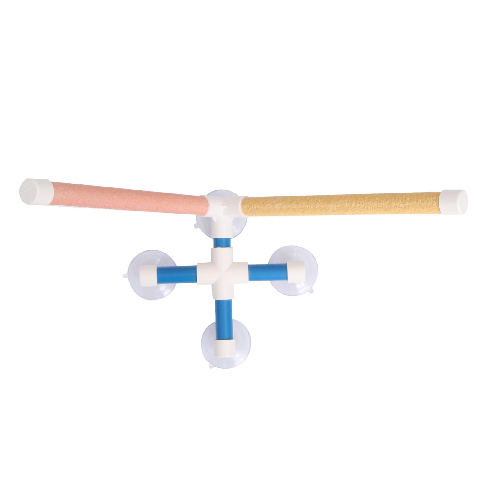 Percha para loros, accesorio de PVC con ventosas para entrenamiento de aves 1