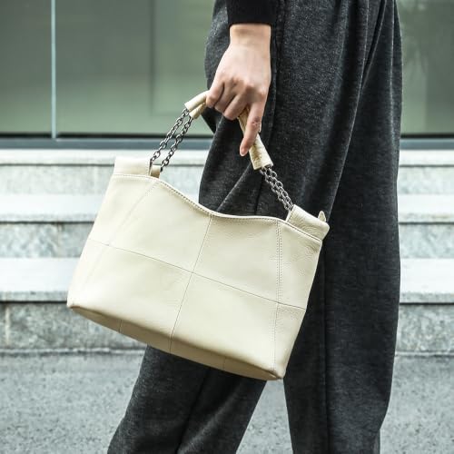 Image of Genuine Leather Women Handbags and Purses Designer Medium Tote Bag Fashion Shoulder Crossbody Satchel Hobo Bag