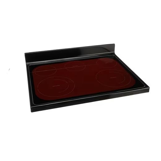 9/15 W11156895 Glass Cooktop with Black Trim, Range
