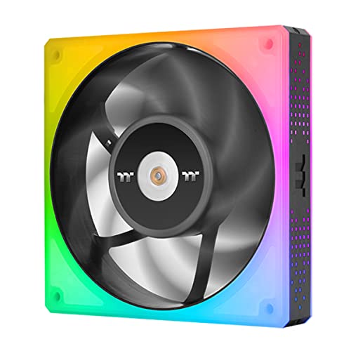 Image of Thermaltake TOUGHFAN 14 RGB Radiator Fan 3 Pack, 16.8 Million RGB Lighting, Max Air Flow 107 CFM, CL-F136-PL14SW-A