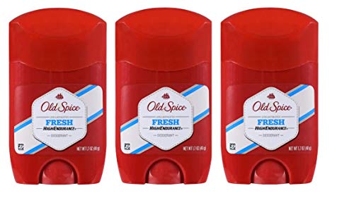 Old Spice High Endurance Fresh Scent 1.7 oz (48g) Travel Size (Pack of 3)