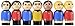 The Big Bang Theory/TOS Pin Mate Set of 7 - Con. Excl.