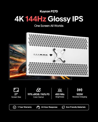 Image of P27D 27 inch 4K Monitor, IPS Glossy Panel (Honeycomb Without Stand)