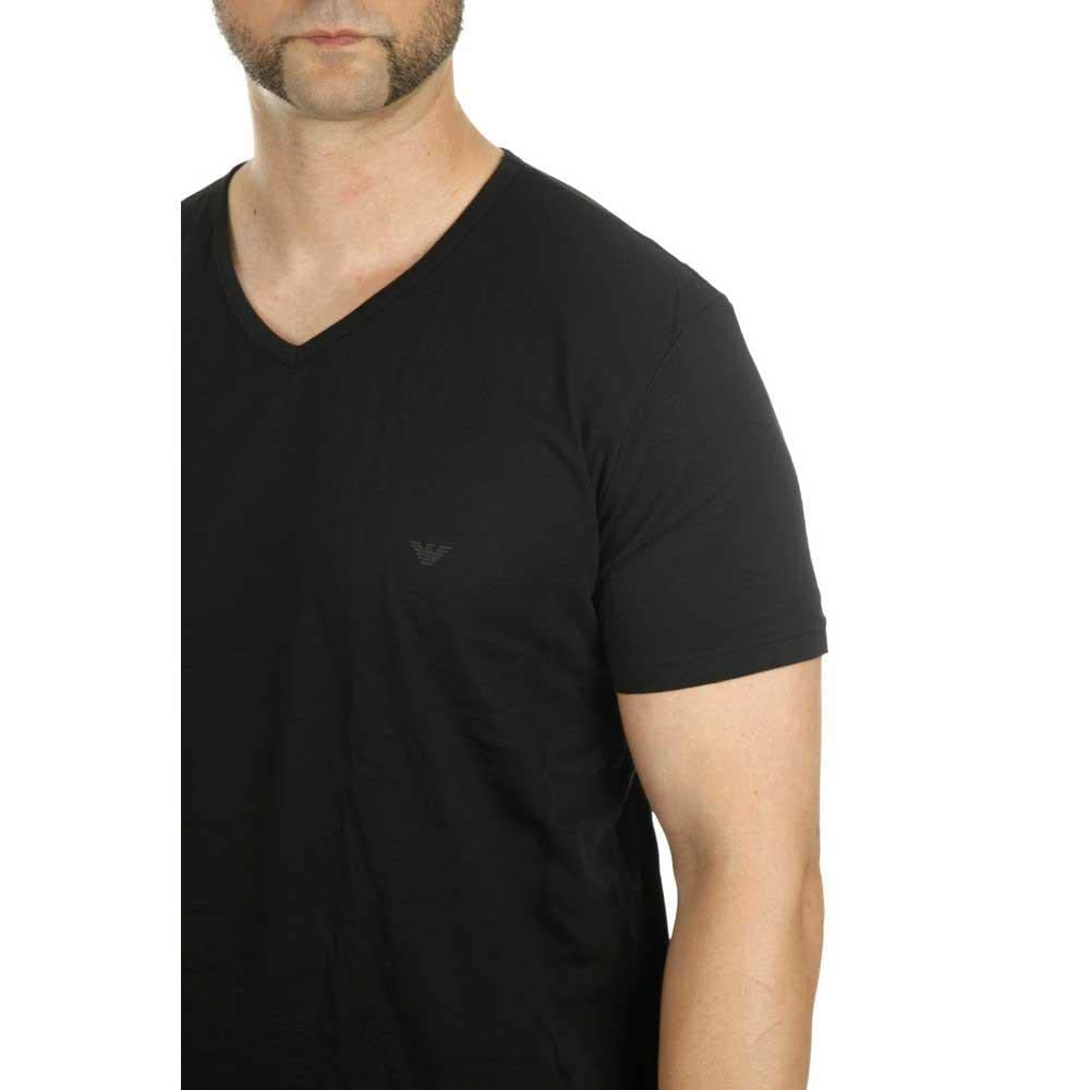 Emporio Armani Uomo 2-Pack V Neck T-shirt Pure Cotton Maglietta