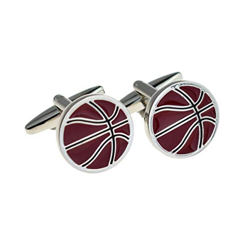 Mancuernillas para hombre Baloncesto Esmaltadas miniatura 1