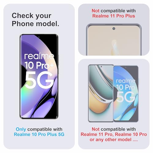 Image of Anti Glare Matte TPU hydrogel Edge to Edge Screen Protector Guard For Realme 10 Pro Plus (6.7 Inch) With Installation Kit | Support Fingerprint | Edge to Edge Coverage