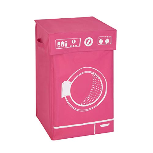Honey-Can-Do Washing Graphic Hamper, Pink HMP-04287 Pink