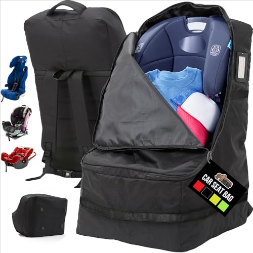 Gorilla Grip Water-Resistant Car Seat Travel Bag with Straps