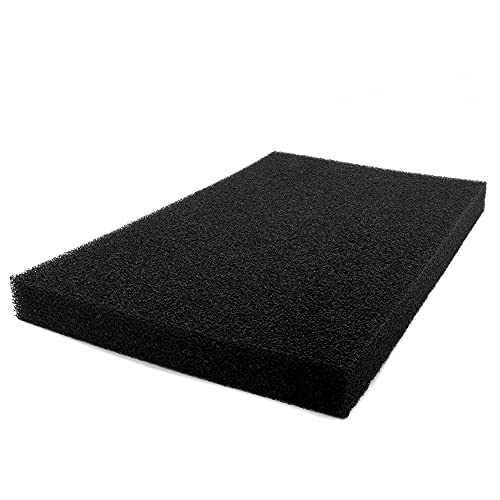 Image of Aquafa Aquarium Filter Sponge Large Pad, Cut-to-fit Foam Course for Fish Pong, Fish Tank 30 PPI (23x16x2 inch)