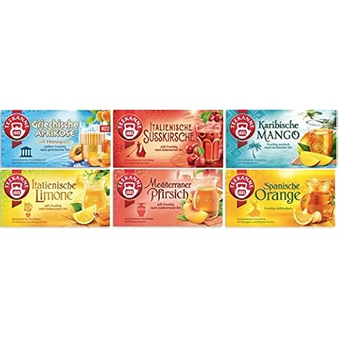 Teekanne Ländertee-Mix, Griechische Aprikose, Spanische Orange, Italienische Limone, Karibische Mango, Mediterraner Pfirsich Cover