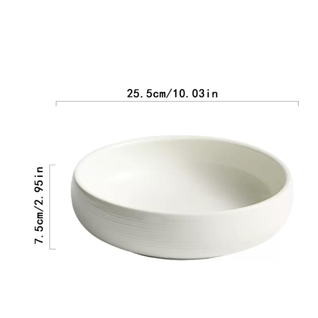 Insalatiera Piatto da tavola for la casa Piatto da frutta in ceramica Grande insalatiera for verdure Ciotola for zuppa del ristorante dell'hotel Forniture Per La Cucina(M)