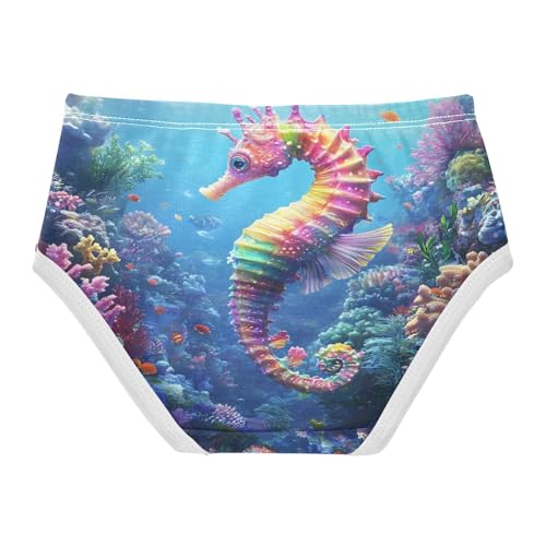 Colorful Seahorse Undersea Toddler Girls's Underwear 2T 202b87362
